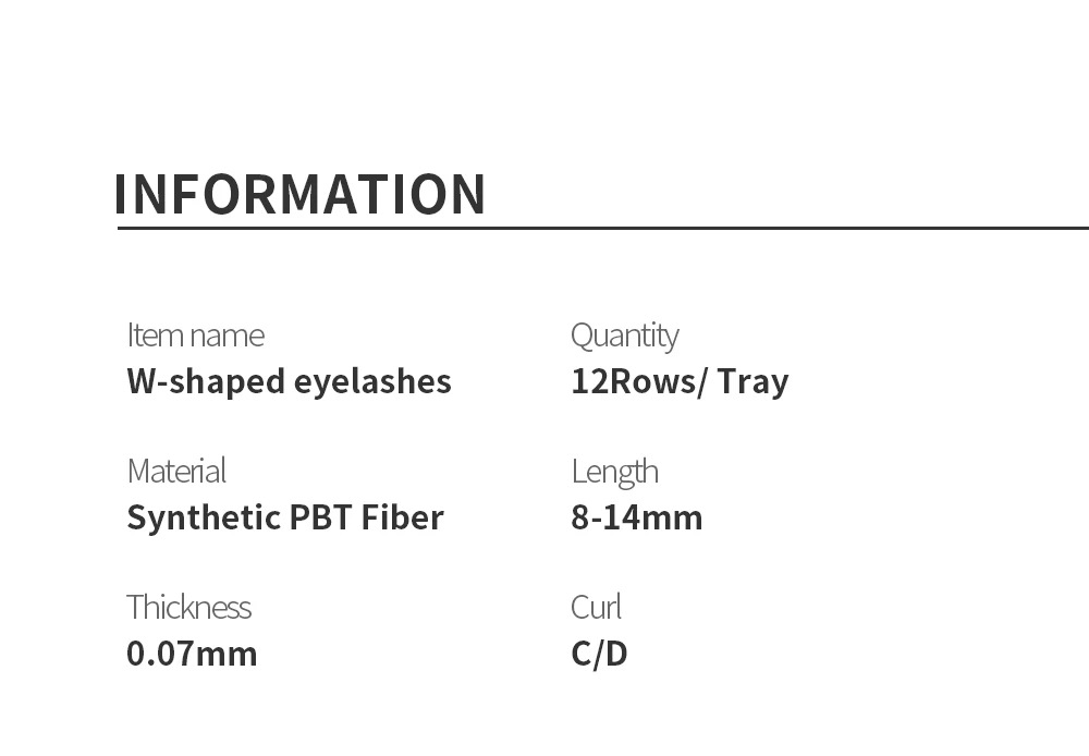 GAHAMACA W-Shape Eyelash Extensions C/D/L/LU Curl Premade Volume Fans Soft Natural False Eyelashes For Professional Eye Makeup