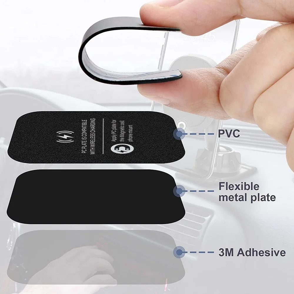 Universal Metal Plate Disk Sheets For Wireless Charger Magnet Plate Disk For Mobile Phone Holder Car Wireless Phone Holder Sheet