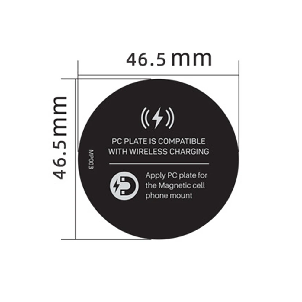 Universal Metal Plate Disk Sheets For Wireless Charger Magnet Plate Disk For Mobile Phone Holder Car Wireless Phone Holder Sheet