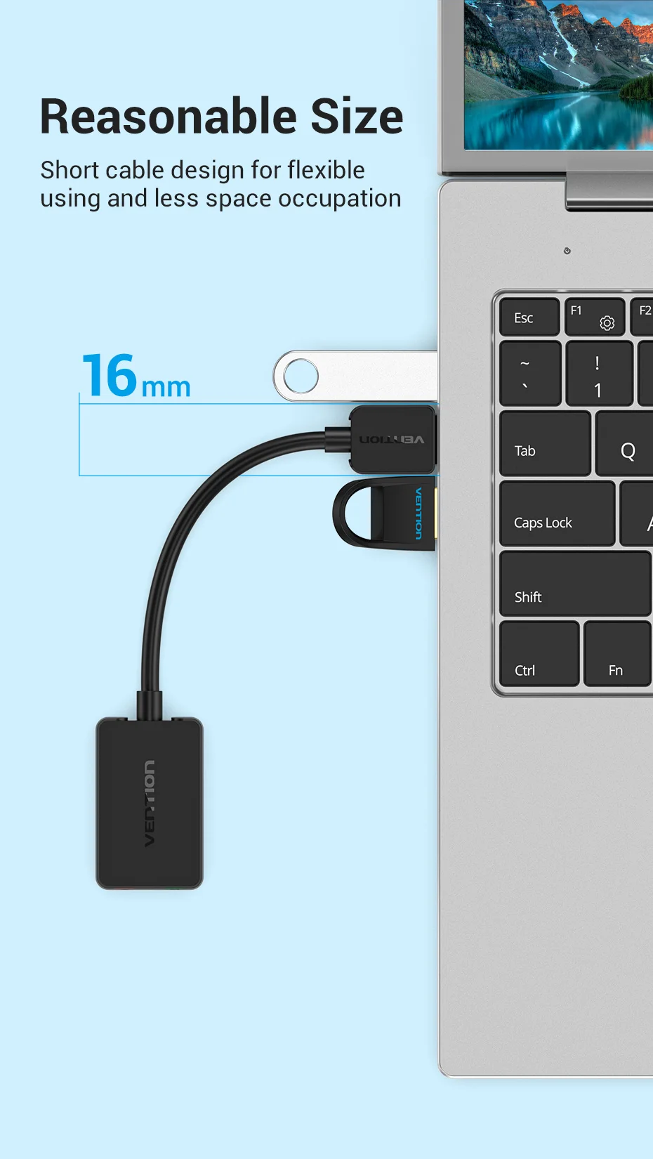 Vention Sound Card USB to 3.5mm Audio Interface Adapter External Sound Card for PC Laptop PS4 Headset Microphone USB Sound Card