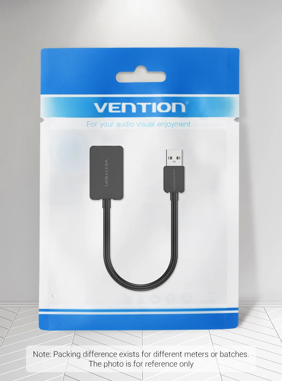 Vention Sound Card USB to 3.5mm Audio Interface Adapter External Sound Card for PC Laptop PS4 Headset Microphone USB Sound Card