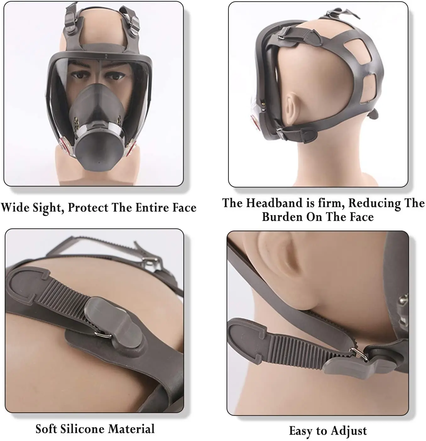 6898 Screen 6897 Headband 6894 6864 Accessory For 3M 6800 Gas Mask Chemical Respirator Protective Face Shield
