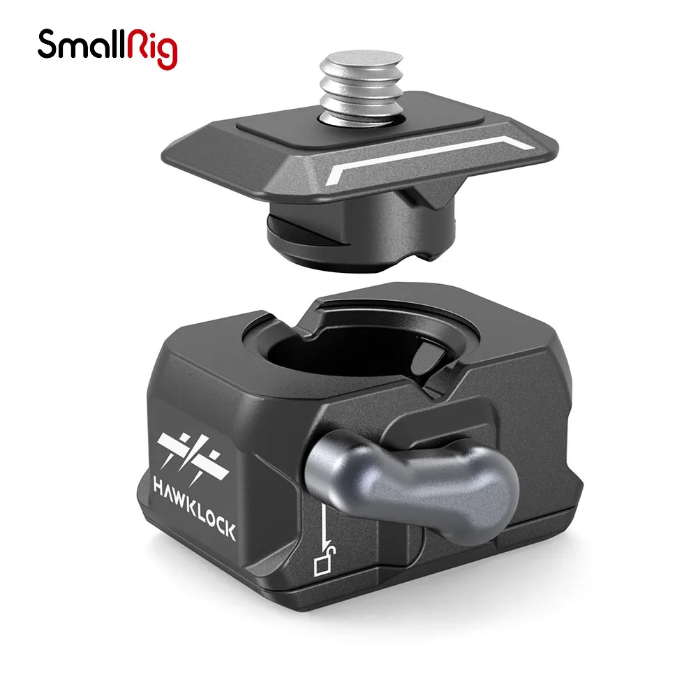 SmallRig Drop-in HawkLock Universal Mini Quick Release Clamp and Plate QR Plate Tripod Mount Adapter for Canon for Sony Camera