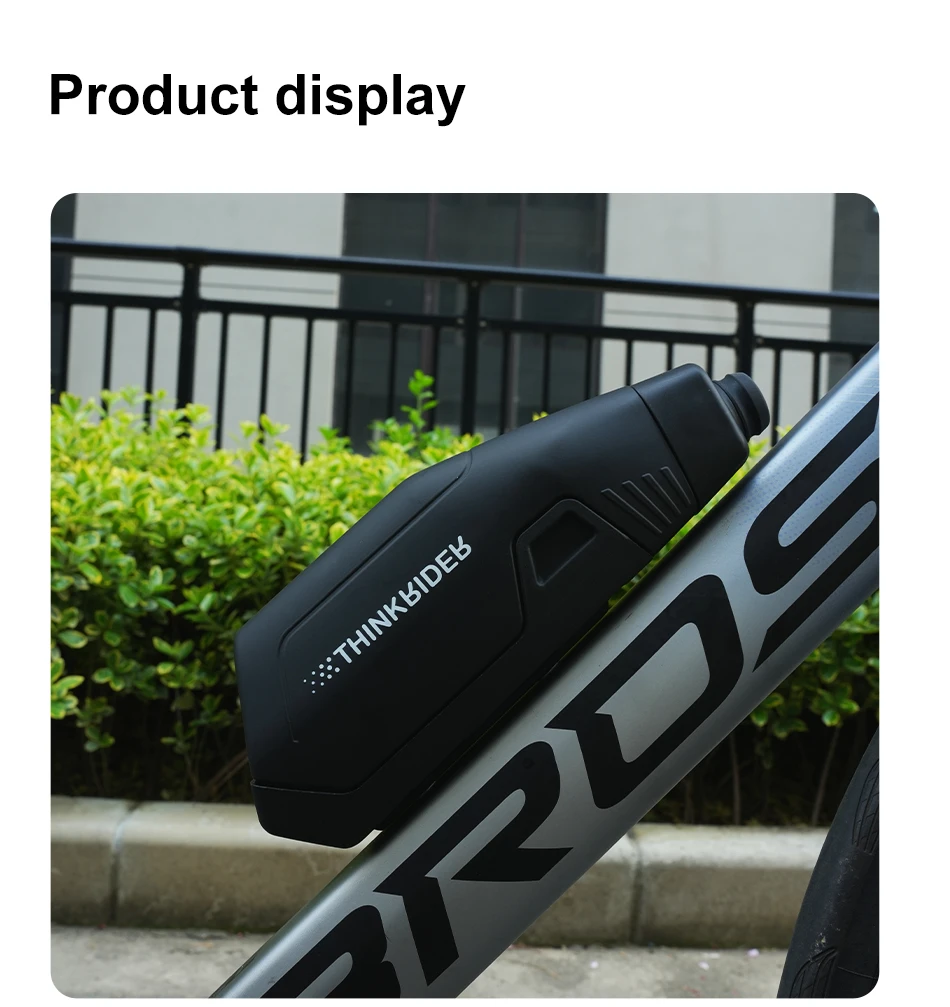 ThinkRider Bicycle 650ml Aerodynamic Water Bottle Bracket Set Bike Water Bottle MTB Road Frame Down Tube Riding Water Kettle