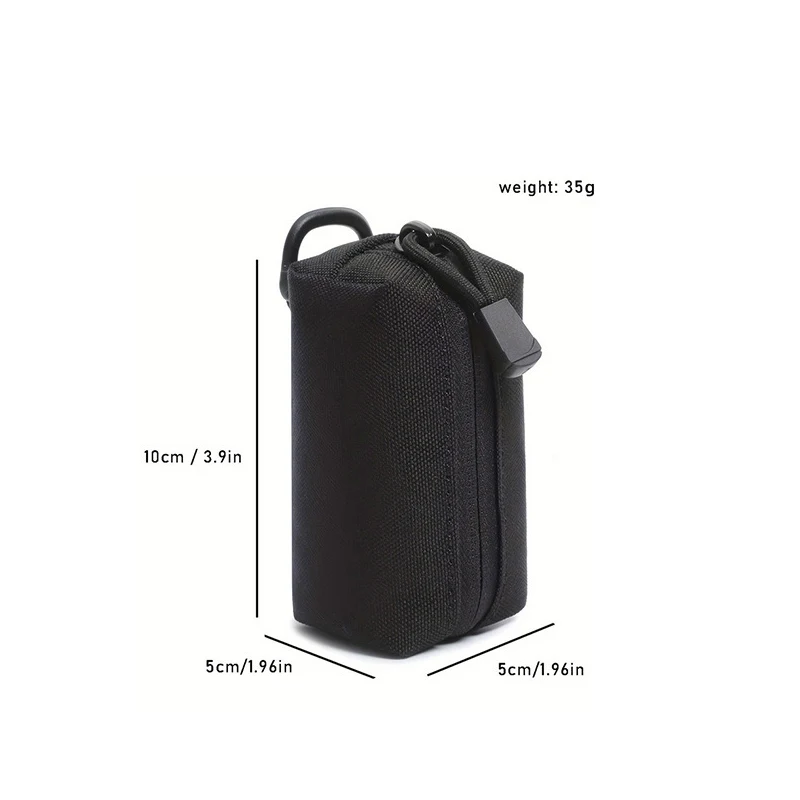 Outdoor Camping EDC Molle Wallet Waterproof Portable Travel Zipper Waist Pouch for Camping Hiking Hunting EDC Pouch