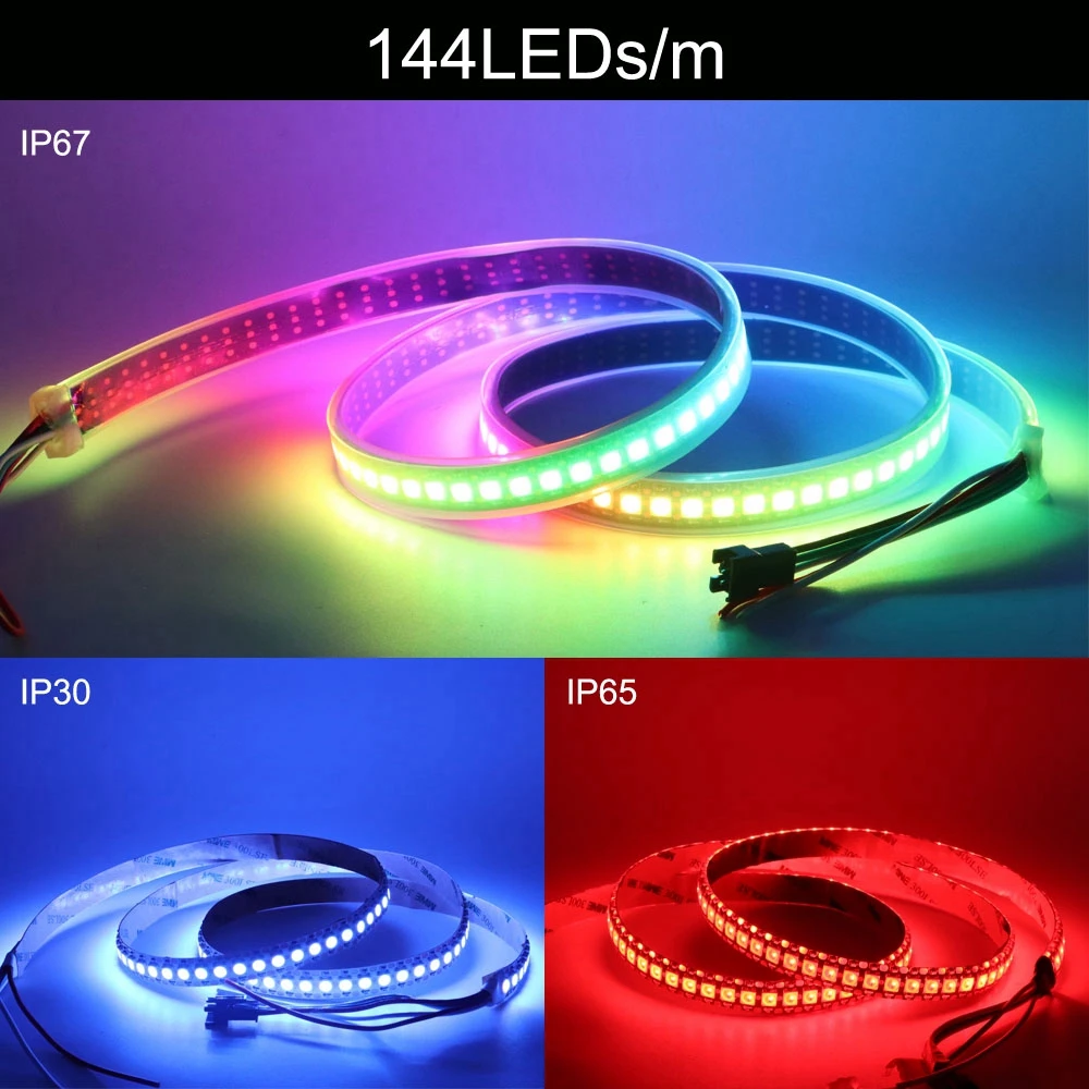 DC5V SK6812 RGBW 5050SMD LED Strip 30/60/144Leds/m WS2812B Individual Addressable RGBNW RGBWW 4 in 1 Flexible LED Light Tape