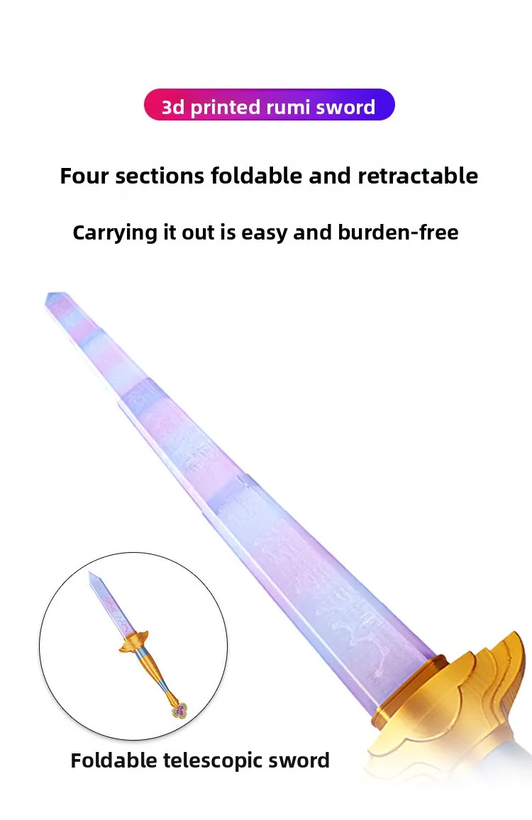 Hot Sword With Symbol Outfits Roleplay Sword Cosplay Prop Women Men Halloween Carnival Costume Accessories Lumi Long Knife