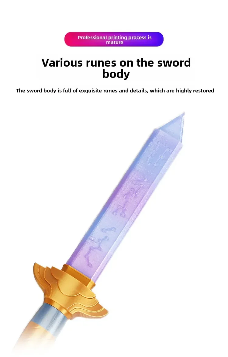 Hot Sword With Symbol Outfits Roleplay Sword Cosplay Prop Women Men Halloween Carnival Costume Accessories Lumi Long Knife