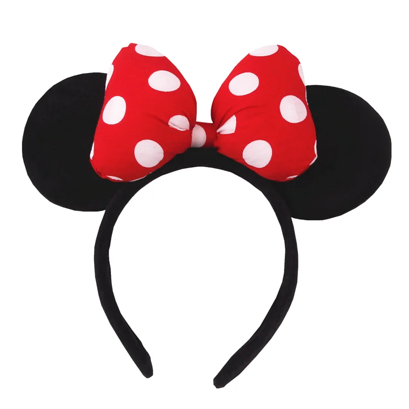 Newest Mickey Mouse Ears Headband for Women Kids Baby Girl Festival Party Hair Accessories with Sequins and 5 Inch Bow