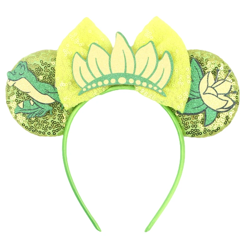 Newest Mickey Mouse Ears Headband for Women Kids Baby Girl Festival Party Hair Accessories with Sequins and 5 Inch Bow