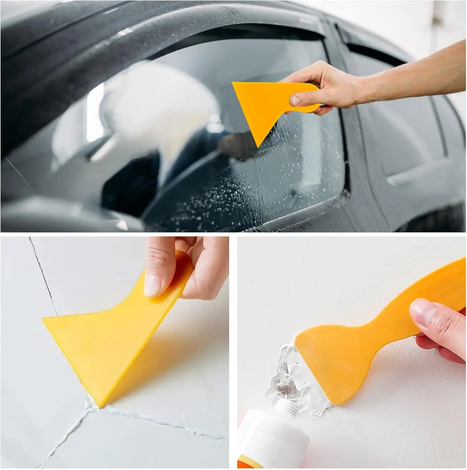 Car Vinyl Wrap Tool Kits Covering Vinyl Spatula Foiling Set Scraper for Window Tint Wrapping Squeegee Tools Car Accessories