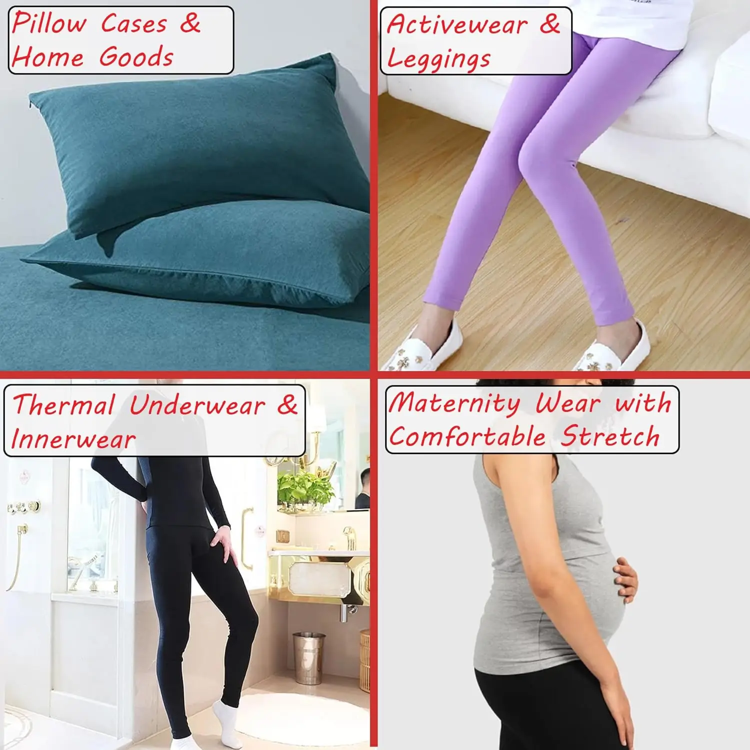 Spandex Fabric, 4 Way Stretch Lycra Knit Fabric for Tops Dance Yoga Swimwear Photo Backdrop Drapes Diy Many Colors Sewing Fabric