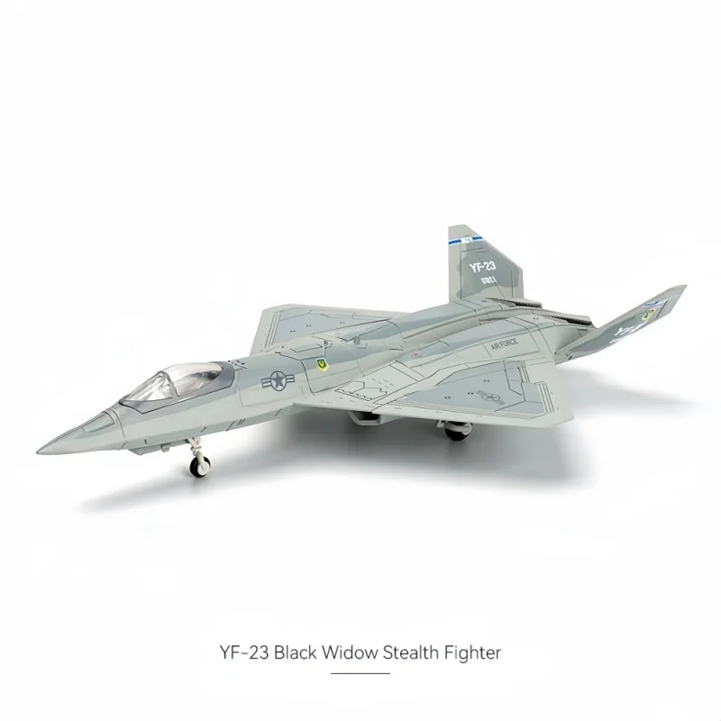1:72 Creative Military Series YF-23 Building Blocks Single Seat Dual Engine PAV-1 Stealth Fighter Model Toys For Boys Xmas Gifts