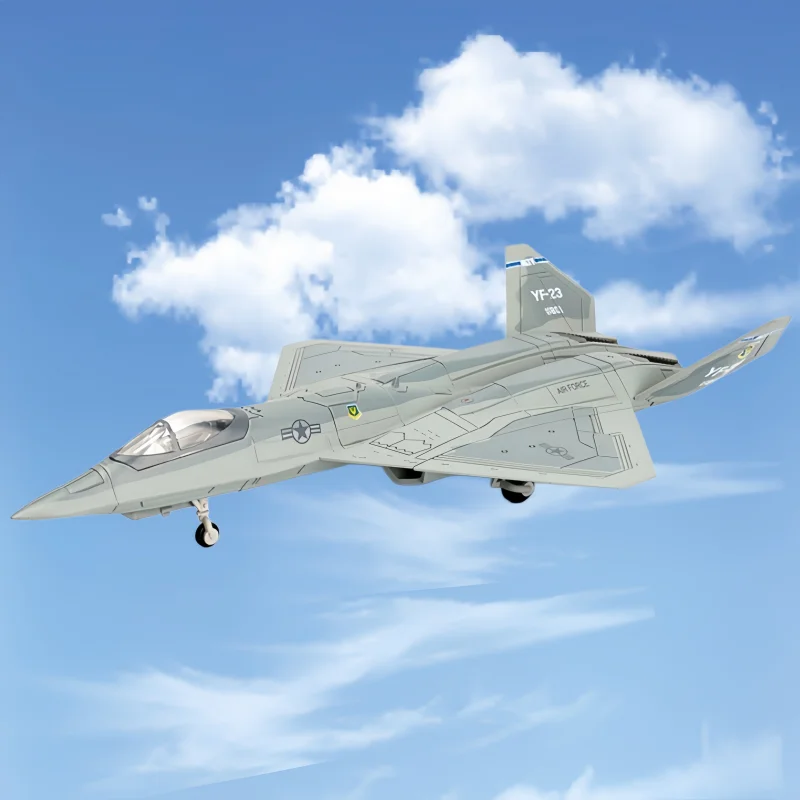 1:72 Creative Military Series YF-23 Building Blocks Single Seat Dual Engine PAV-1 Stealth Fighter Model Toys For Boys Xmas Gifts