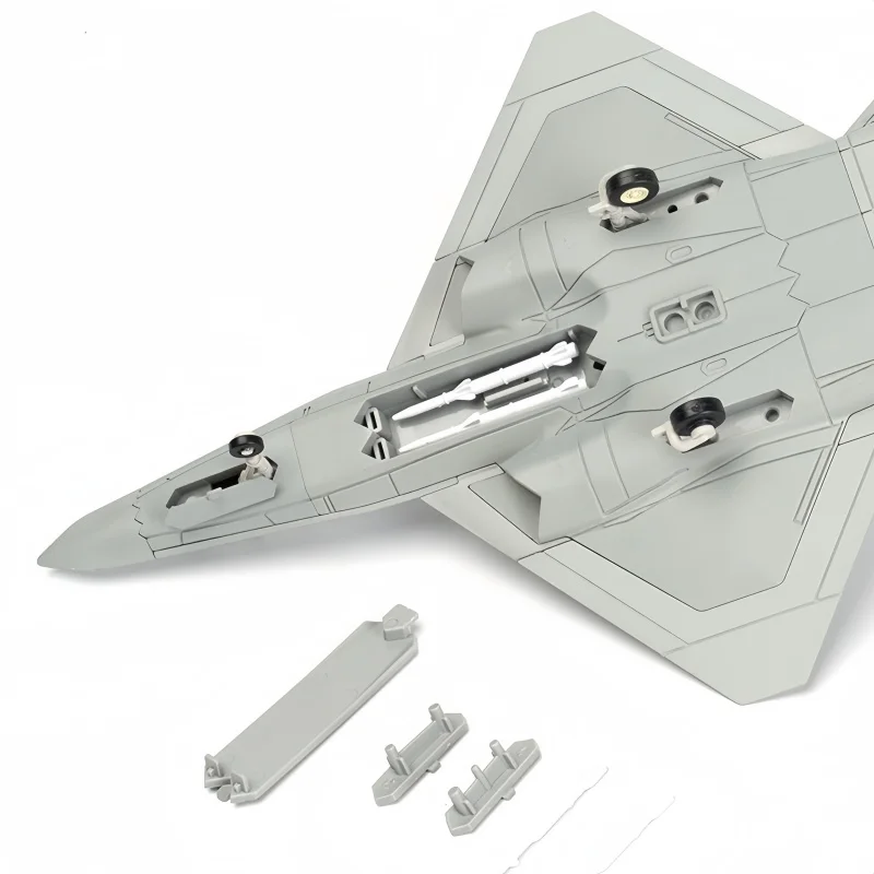 1:72 Creative Military Series YF-23 Building Blocks Single Seat Dual Engine PAV-1 Stealth Fighter Model Toys For Boys Xmas Gifts