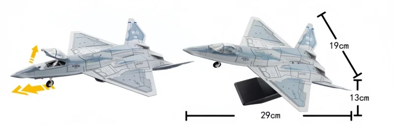 1:72 Creative Military Series YF-23 Building Blocks Single Seat Dual Engine PAV-1 Stealth Fighter Model Toys For Boys Xmas Gifts