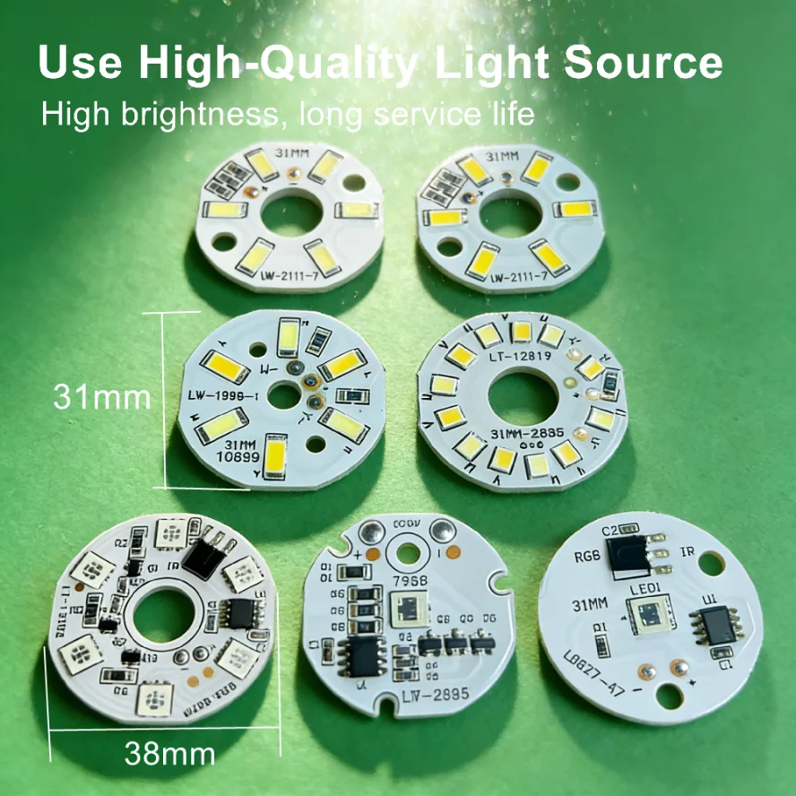 4/2/1Pcs Dimmable High Brightness 5V USB Colorful Gradient LED RGB Light Board Remote Control DIY Model Display Light PCB Board