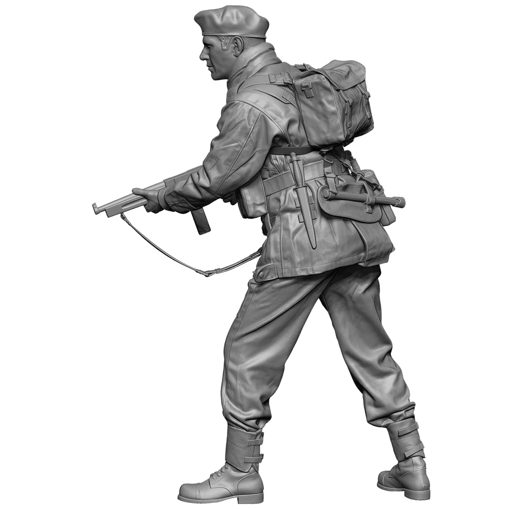 Resin Model figure, soldier, Military theme, 1/35 British para(thompson), GK, Unassembled and unpainted kit