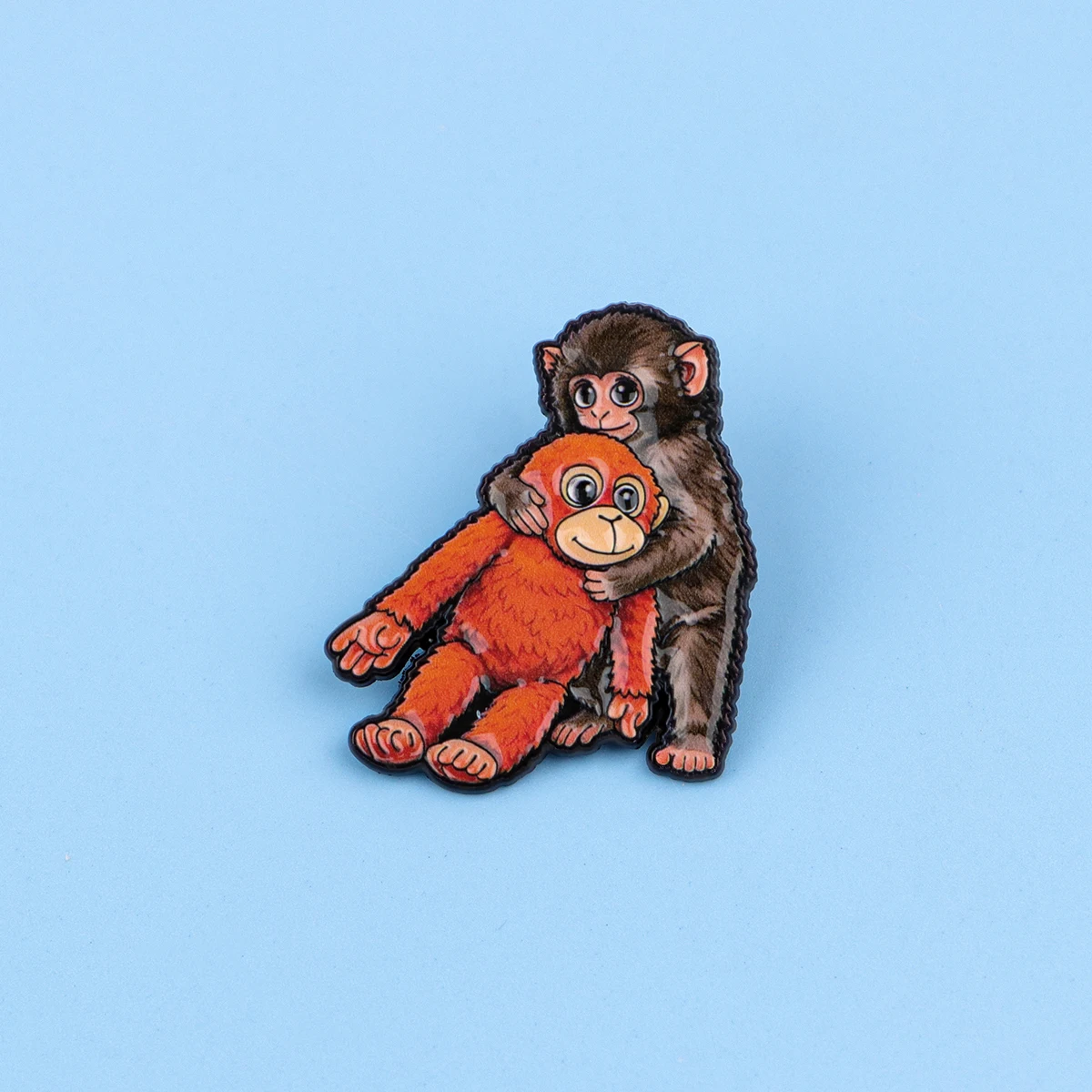 Cute Monkey Enamel Pin Cartoon Brooch Lapel Pins Badge on Backpack Clothing Accessories Fashion Jewelry Friends Gifts