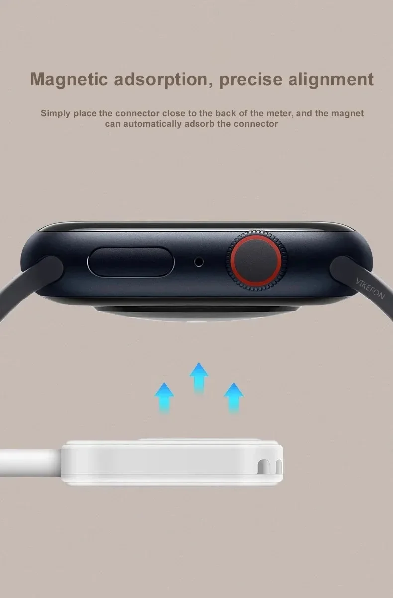 Fast Magnetic Watch Wireless Charger For Apple Watch Ultra 3 2 1 Series 9 8 7 6 SE Charger Dock Adapter Type C Portable Charger