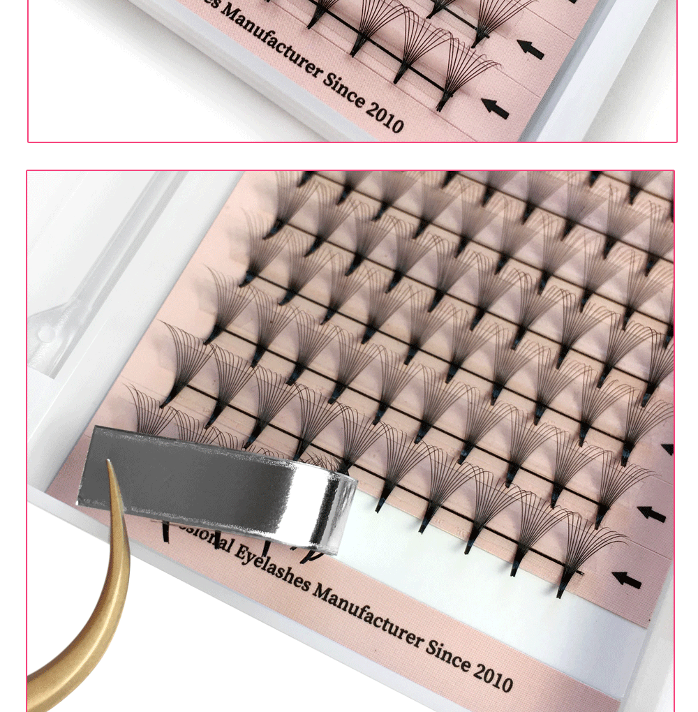 Goddess 3D/5D/6D/10D Premade Fan Eyelash Extensions Natural Soft Russian Volume Lashes Faux Mink Individual Lash Extensions