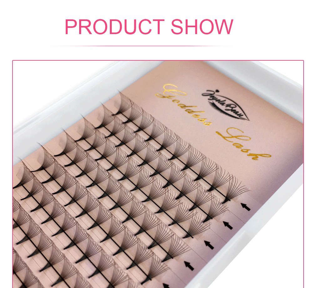 Goddess 3D/5D/6D/10D Premade Fan Eyelash Extensions Natural Soft Russian Volume Lashes Faux Mink Individual Lash Extensions