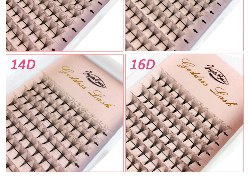 Goddess 3D/5D/6D/10D Premade Fan Eyelash Extensions Natural Soft Russian Volume Lashes Faux Mink Individual Lash Extensions