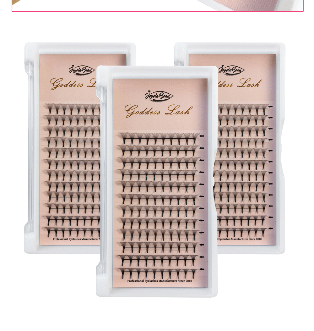 Goddess 3D/5D/6D/10D Premade Fan Eyelash Extensions Natural Soft Russian Volume Lashes Faux Mink Individual Lash Extensions