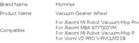 Replacement Wheels For Xiaomi Mijia Mi Robot Vacuum Mop Pro STYTJ02YM Steering Wheel Caster Xiomi Vacuum-Mop P Cleaner Parts