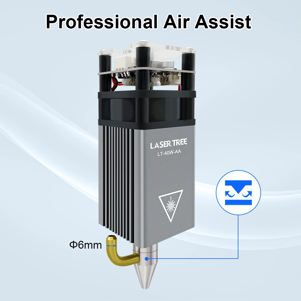 LASER TREE 20w 40W 80W Laser Module 450nm Laser Head Blue Laser for Cnc Laser Engraving Cutting Machine WoodWorking DIY Tools