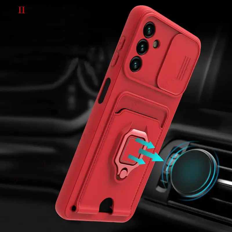 Crossbody Chain Lanyard Slide Case For Samsung A13 A23 A32 A53 A73 5G Wallet Card Slot Cover for Samsung M32 A51 A71 4G A52S A72