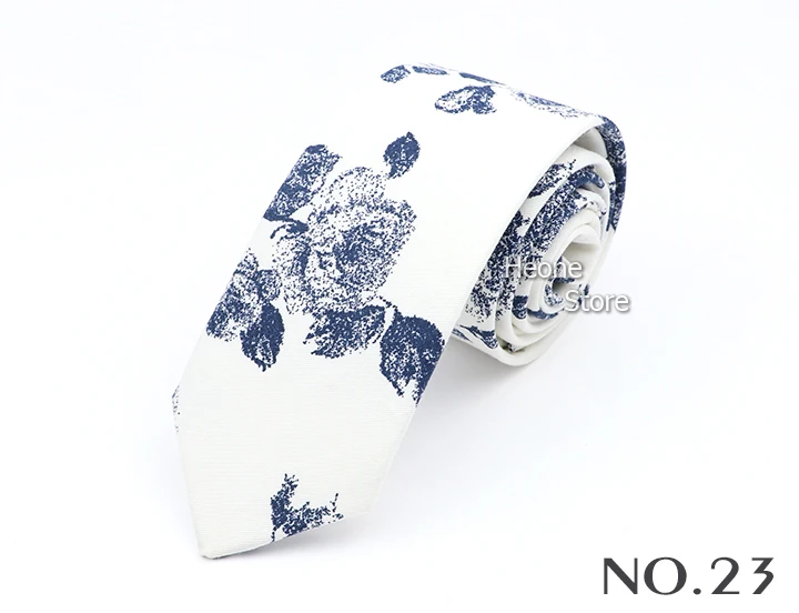 43 Styles 100% Cotton Men Floral Ties 6cm Narrow Slim Skinny Casual Suit Neckie For Wedding Party Shirt Accessories Cravat Gift