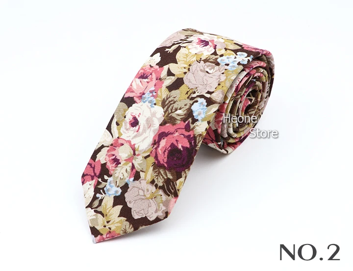 43 Styles 100% Cotton Men Floral Ties 6cm Narrow Slim Skinny Casual Suit Neckie For Wedding Party Shirt Accessories Cravat Gift