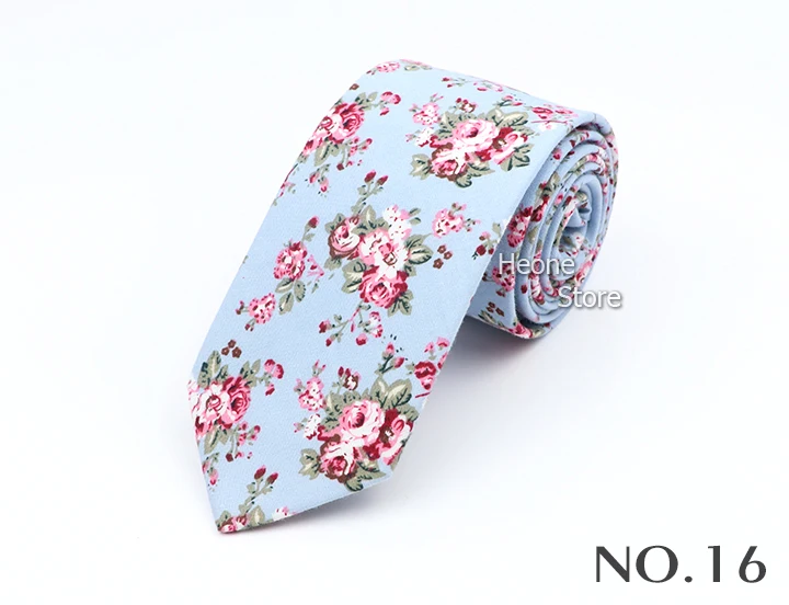 43 Styles 100% Cotton Men Floral Ties 6cm Narrow Slim Skinny Casual Suit Neckie For Wedding Party Shirt Accessories Cravat Gift