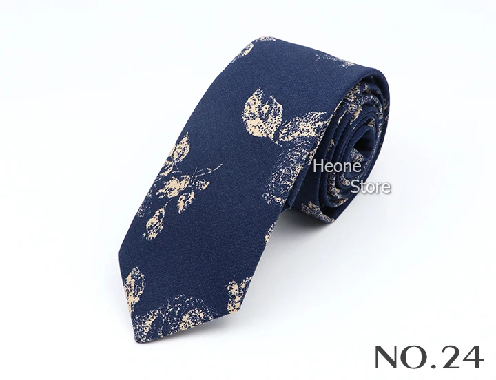 43 Styles 100% Cotton Men Floral Ties 6cm Narrow Slim Skinny Casual Suit Neckie For Wedding Party Shirt Accessories Cravat Gift