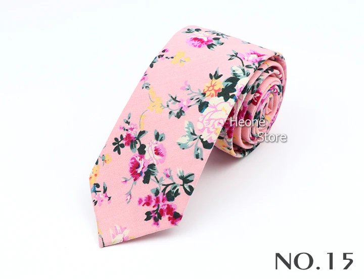 43 Styles 100% Cotton Men Floral Ties 6cm Narrow Slim Skinny Casual Suit Neckie For Wedding Party Shirt Accessories Cravat Gift