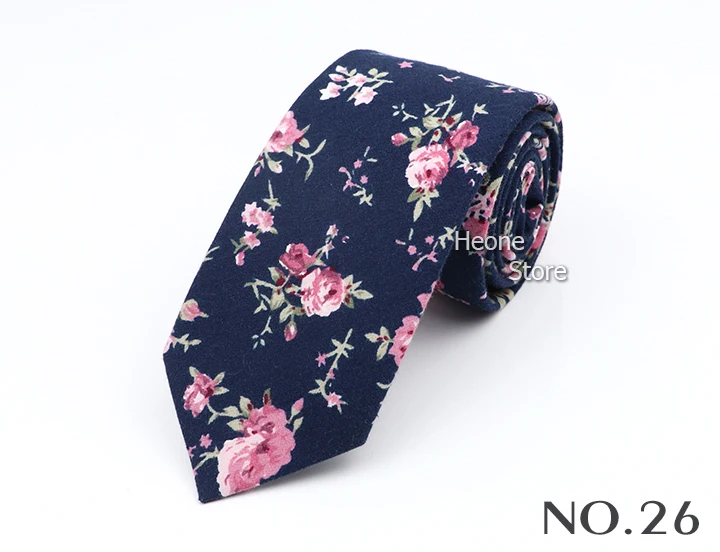 43 Styles 100% Cotton Men Floral Ties 6cm Narrow Slim Skinny Casual Suit Neckie For Wedding Party Shirt Accessories Cravat Gift
