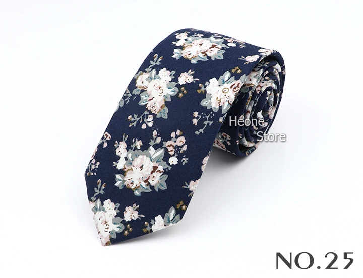 43 Styles 100% Cotton Men Floral Ties 6cm Narrow Slim Skinny Casual Suit Neckie For Wedding Party Shirt Accessories Cravat Gift