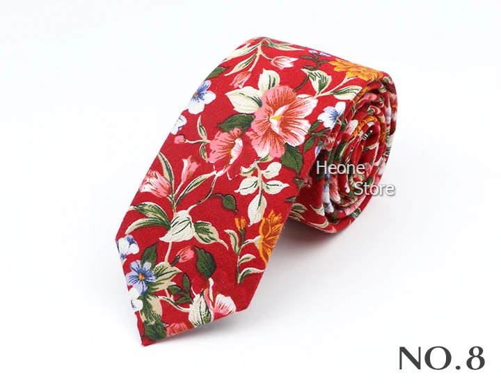 43 Styles 100% Cotton Men Floral Ties 6cm Narrow Slim Skinny Casual Suit Neckie For Wedding Party Shirt Accessories Cravat Gift