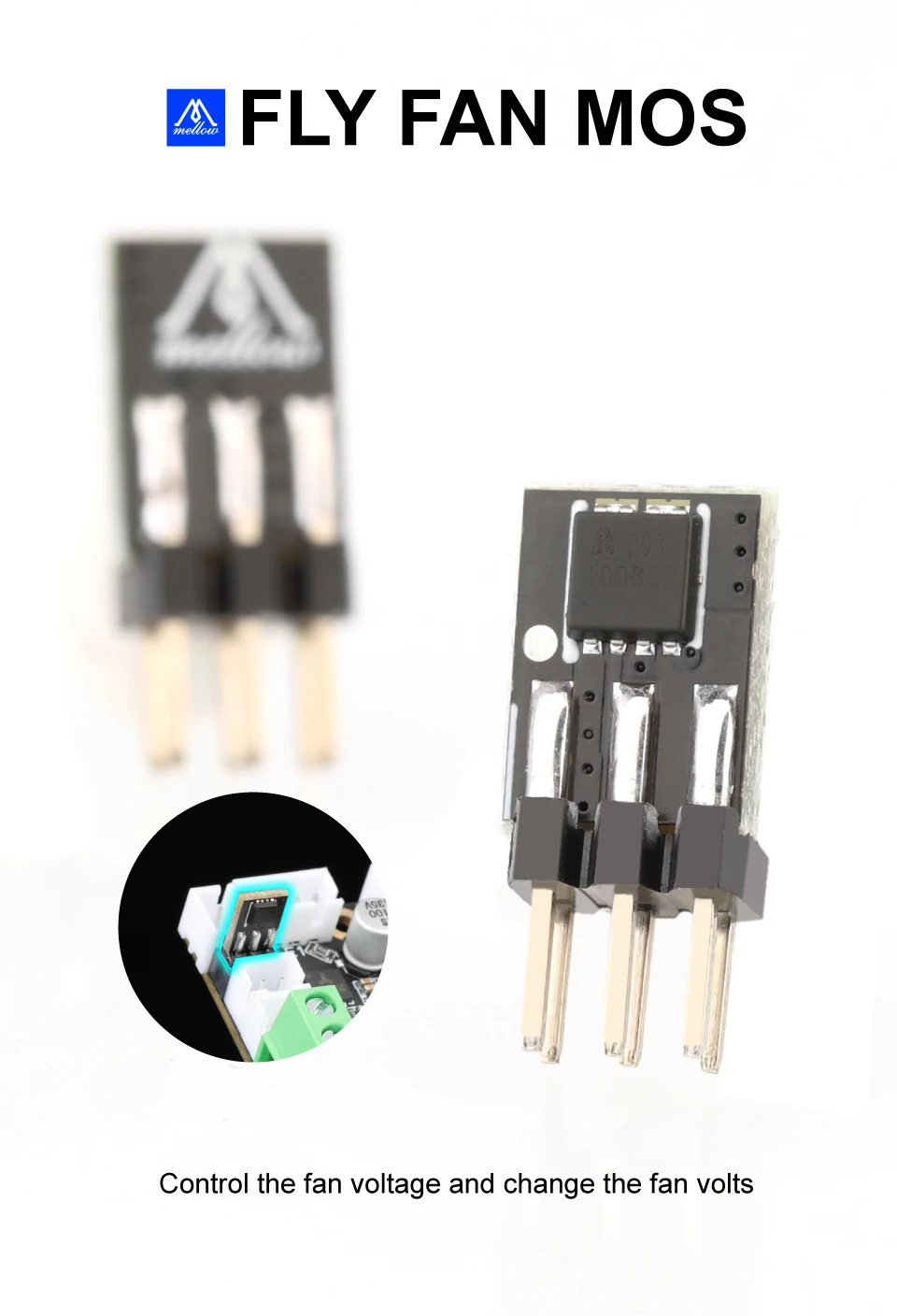 Mellow Fly Fan MOS Board For Fly-rrf-e3 Pro / Fly-Super ∞ / Fly-Gemini Board