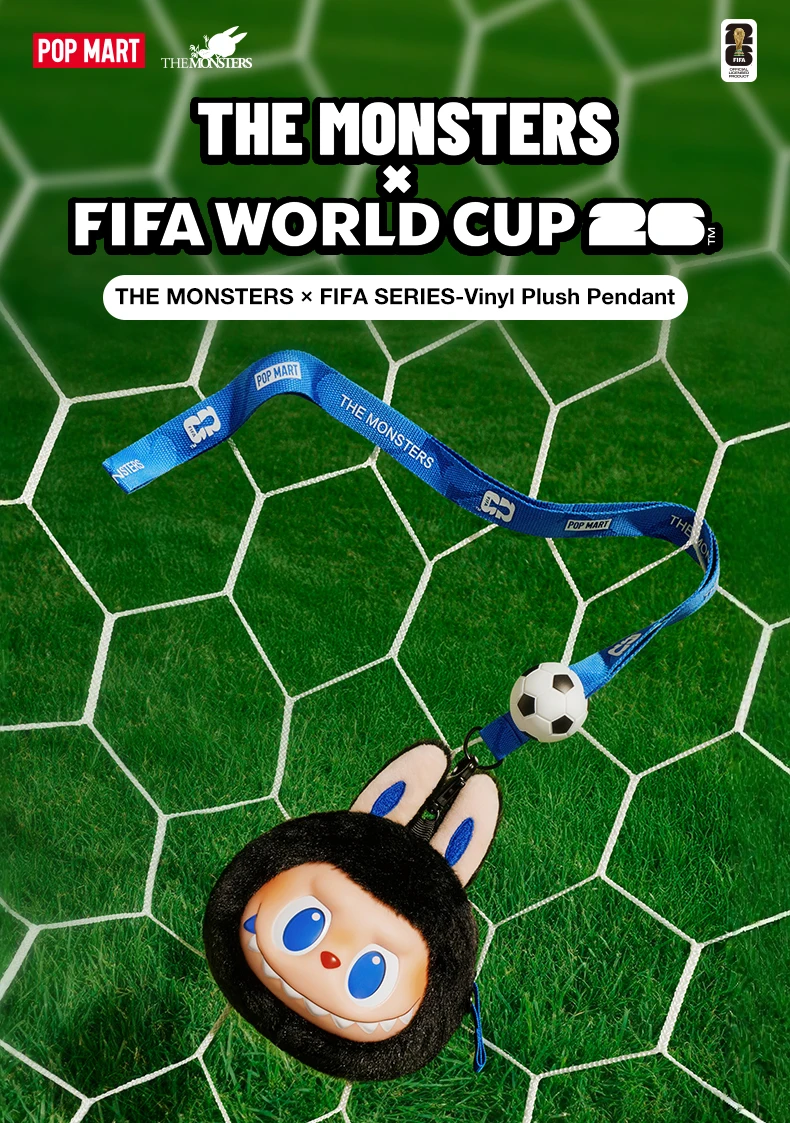 【EU】POP MART THE MONSTERS × FIFA SERIES-Vinyl Plush Pendant Blindbox Collectable Figure Cute Gift