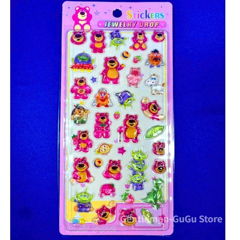 2026 New 3D Stickers of Loving Heart Smiley Face Strawberry Bear The Lion King Dalmatian and Dumbo, Cute Cartoon Style