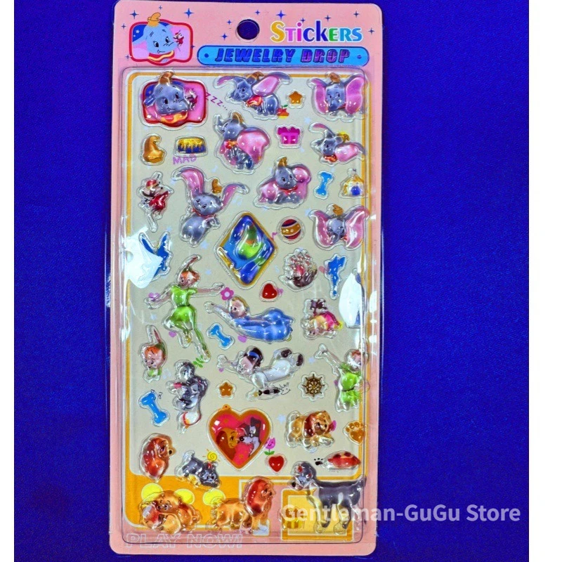 2026 New 3D Stickers of Loving Heart Smiley Face Strawberry Bear The Lion King Dalmatian and Dumbo, Cute Cartoon Style