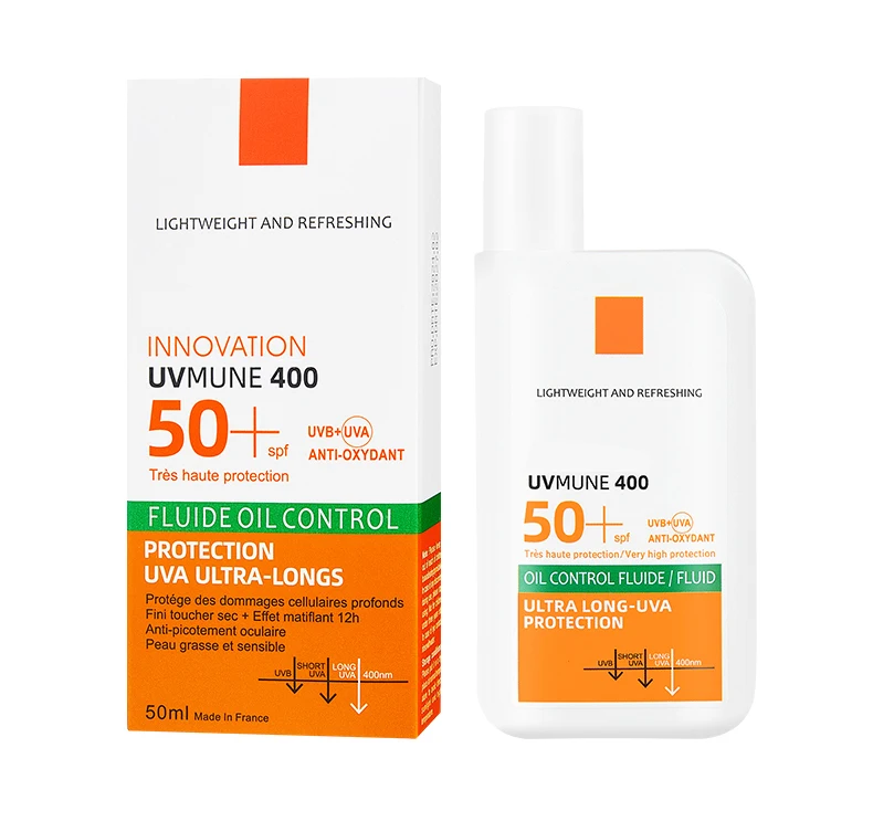SPF50+ Sunscreen Lotion, Lightweight Non-Greasy Face & Body UV Protection Lasting Moisturizing, Refreshing Daily Sunburn Defense