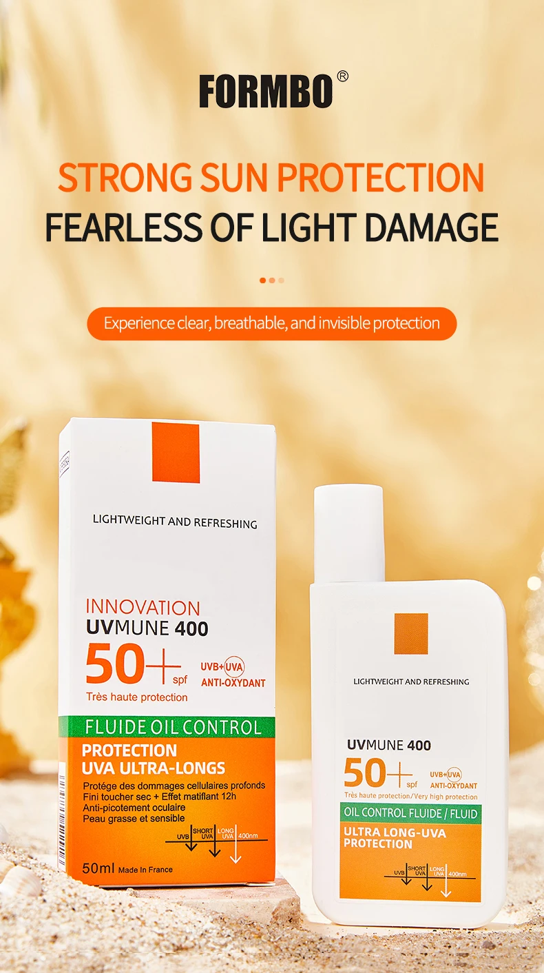 SPF50+ Sunscreen Lotion, Lightweight Non-Greasy Face & Body UV Protection Lasting Moisturizing, Refreshing Daily Sunburn Defense