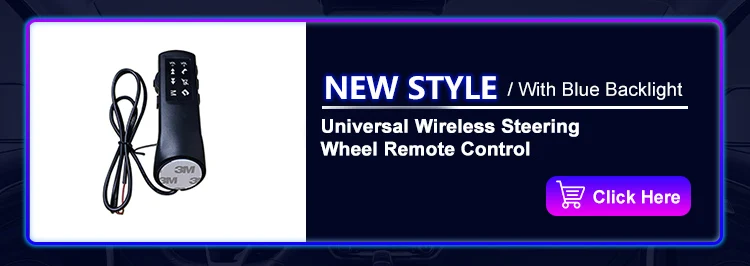 Universal Car Steering Wheel Buttons Multi-functional Remote Controller Car Audio GPS Navigation DVD Android Wired Control 5-Key
