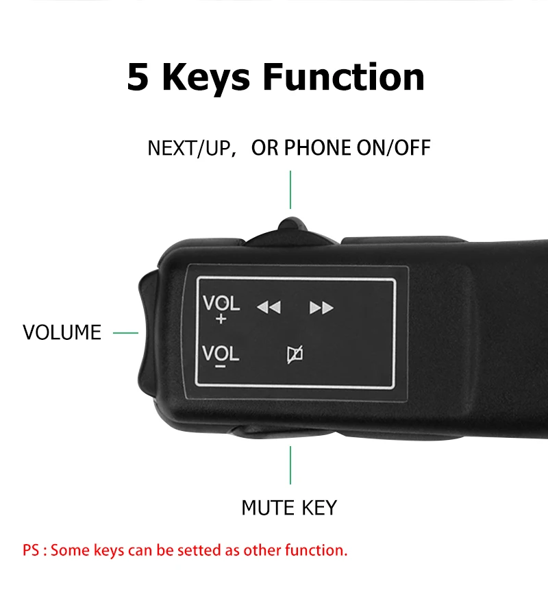 Universal Car Steering Wheel Buttons Multi-functional Remote Controller Car Audio GPS Navigation DVD Android Wired Control 5-Key