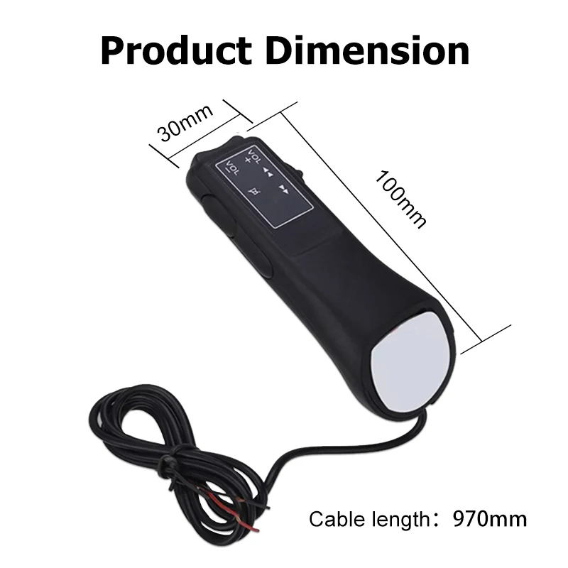 Universal Car Steering Wheel Buttons Multi-functional Remote Controller Car Audio GPS Navigation DVD Android Wired Control 5-Key