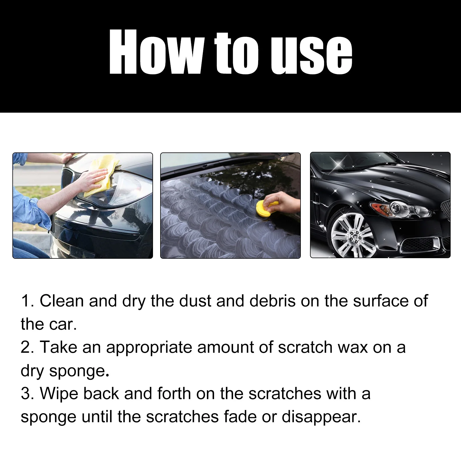 Car Scratch Remover Paint Care Tools Auto Swirl Remover Scratch Repair Polishing Body Compound Anti Scratch Wax Fast Acting