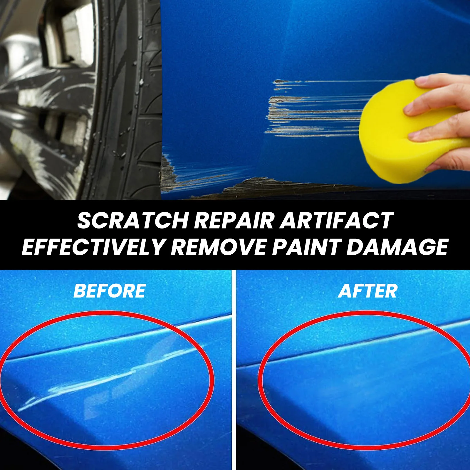 Car Scratch Remover Paint Care Tools Auto Swirl Remover Scratch Repair Polishing Body Compound Anti Scratch Wax Fast Acting